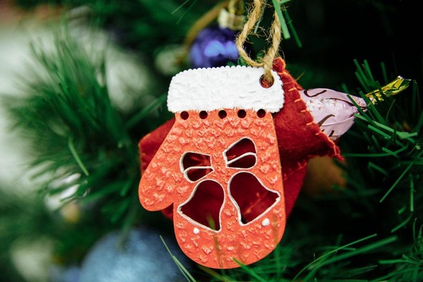 Мастер-класс «Новогодняя игрушка на елку «Варежка»