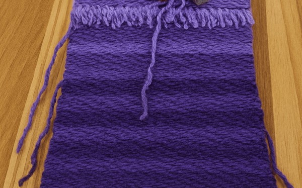 Мастер-класс «Фиолетовый коврик»