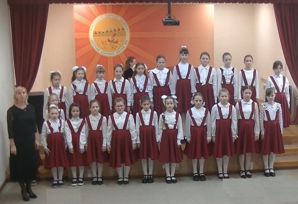 Дед Мороз в гостях у хора «Первоцвет»