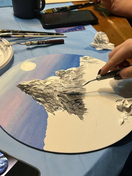 Мастер класс по рисованию структурной пастой