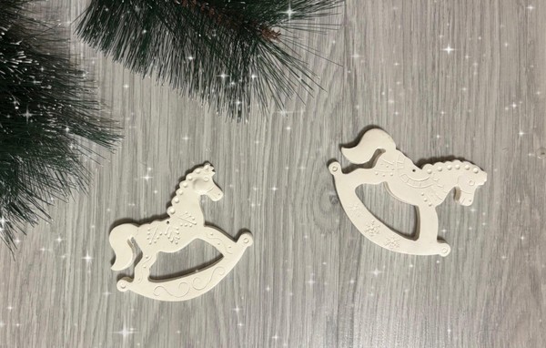 Мастер-класс по керамике «Елочная игрушка «Лошадка-качалка»