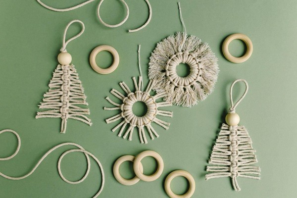 Мастер-класс «Новогодняя игрушка в технике макраме»