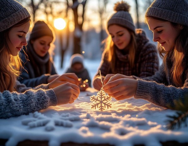 Мастер-класс по изготовлению новогодней игрушки «Зимние узоры»
