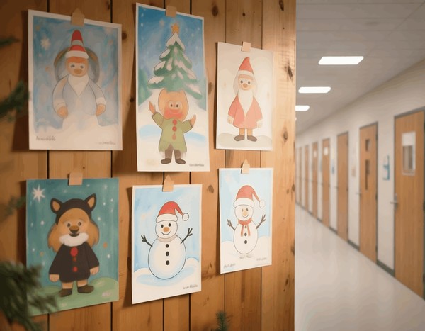 «Волшебство зимы: новогодние сказки в рисунках юных художников»