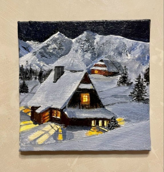 Мастер-класс "Дом в горах" или свободная тема