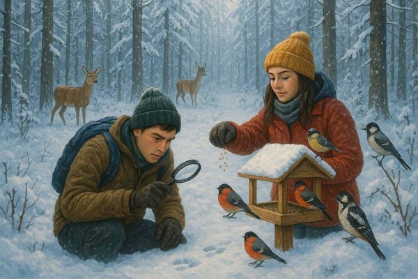 Новогодний квест «Природа зимой»