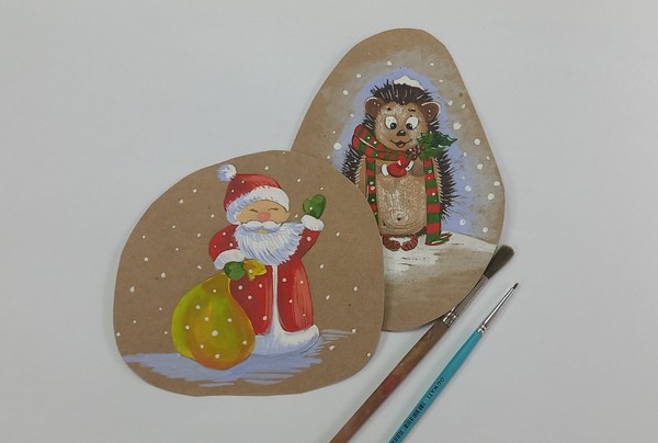 Мастер-класс по рисованию «Новогодние гости»»