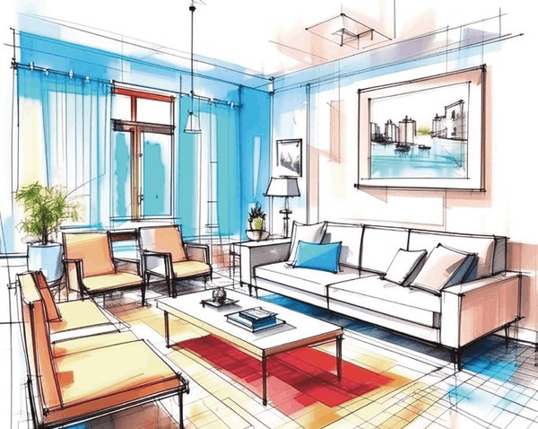 Скетчинг интерьеров