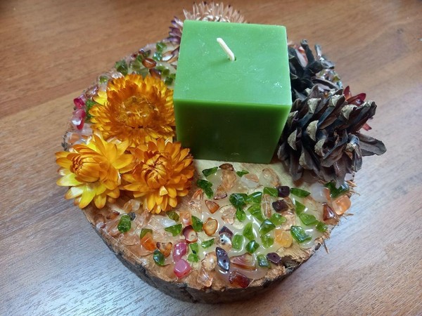 Новогодние подарки. Подсвечник