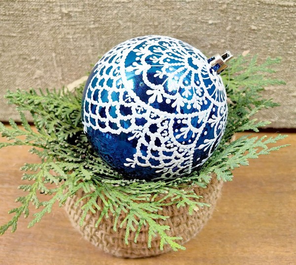 Новогодняя мастерская. Роспись шара