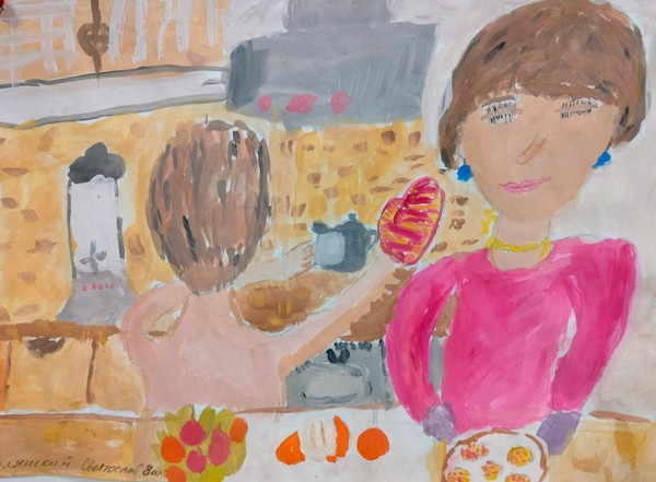 Выставка детских работ ко Дню матери