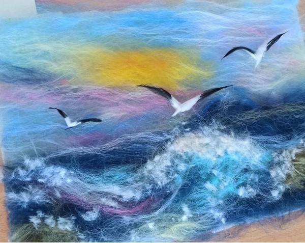 Мастер-класс «Живопись шерстью»