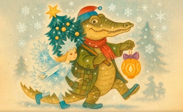 Крокодил со Снежинкой