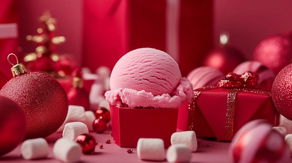 Новогодняя ёлка на фабрике мороженого