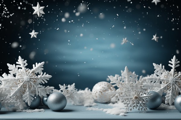 Белые снежинки