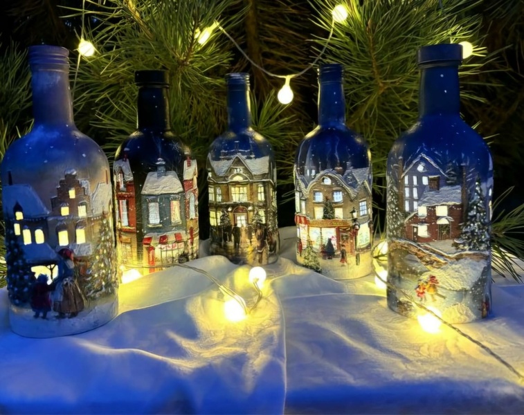 Мастер-класс по созданию домика-светильника с гирляндой