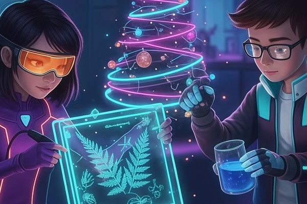 Новогодняя лаборатория: необычная открытка