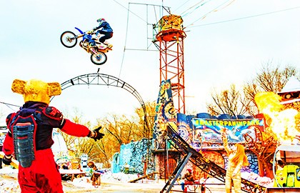 Новогодняя Елка у каскадеров «Тайна Планеты Роботов»