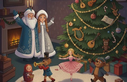 Музыкальные приключения новогодних игрушек