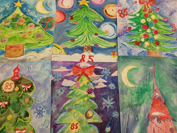 Выставка детских рисунков «Новогодняя ёлка»