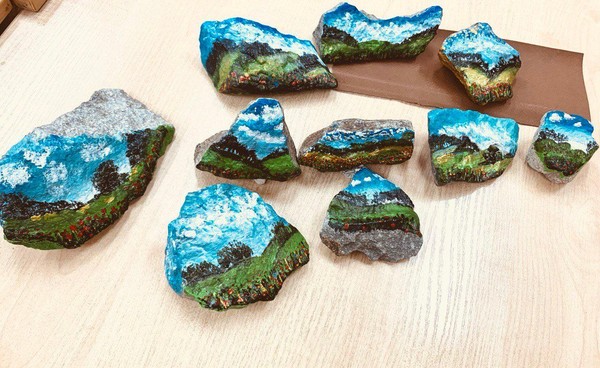 Мастер-класс «Пейзаж на камнях»