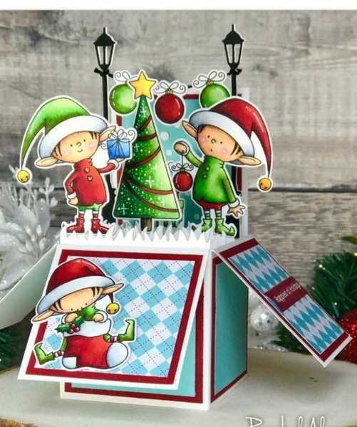 Мастер класс для детей "Рождественская Pop-up открытка"