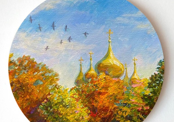 Мастер-класс «Пейзаж с куполами»