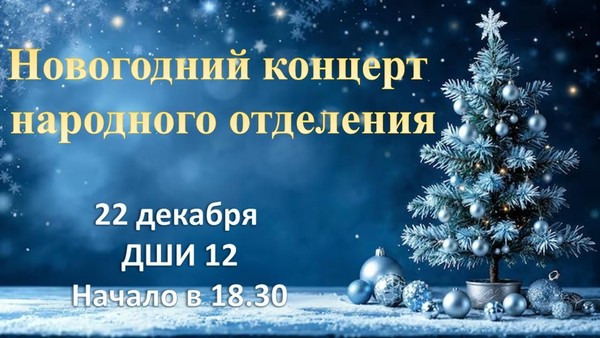 Новогодний концерт обучающихся народного отделения