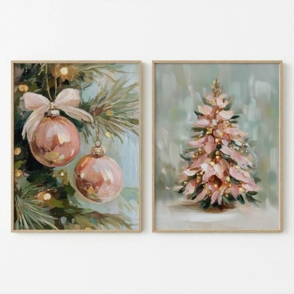 Мастер-класс "Новый год", масло/акрил