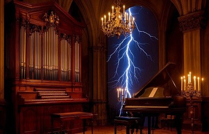 Рок-хиты на органе и клавесине при свечах. Богемный Петербург