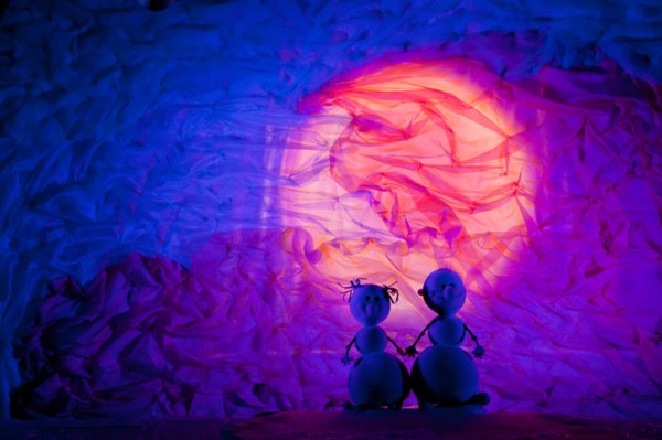 Солнышко и снежные человечки