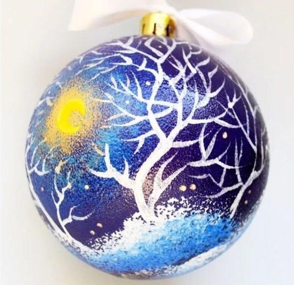 Мастер-класс по авторской росписи елочного шара «Новогодняя сказка»