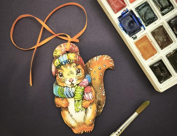 Мастер-класс «Новогодние игрушки. Белка»