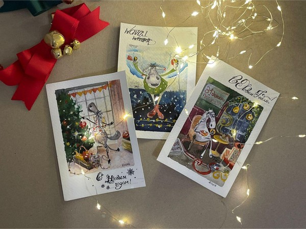 Мастер-класс «Новогодняя открытка»