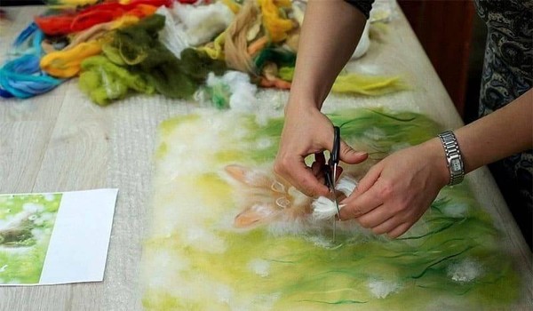 Мастер-класс «Радужное искусство войлока»