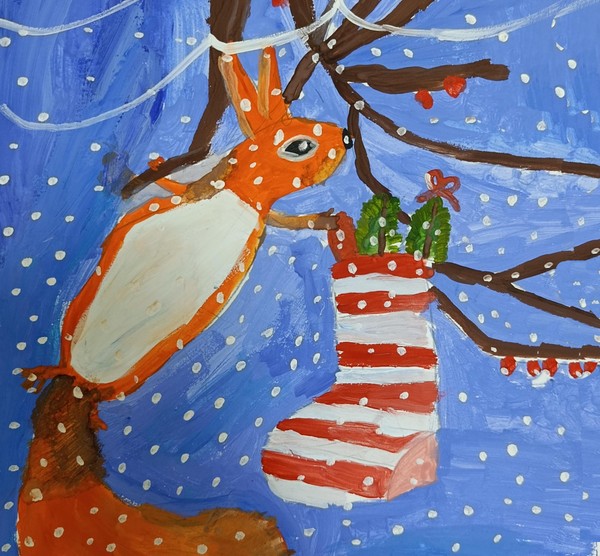 Выставка детского рисунка «С Новым Годом!»