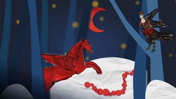 Сказка про притаившегося Люта и огненного Коня, или Как дети Новый год спасли