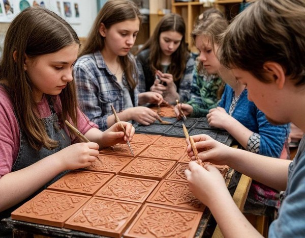 Мастер-класс по созданию декоративных изразцов