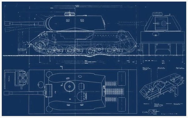 Экспериментальная техника Германии. Сверхтяжёлый танк VK 168.01 (P)