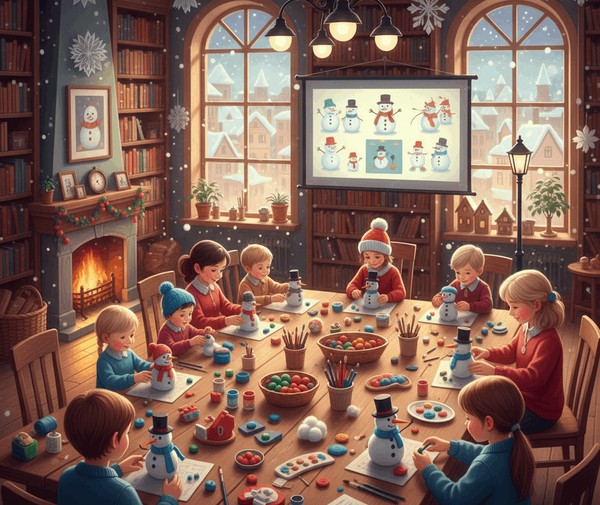 Мастер класс «Снеговики в городе»