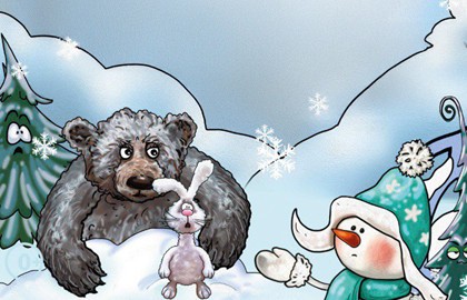 Снеговик и солнышко (на башкирском языке)