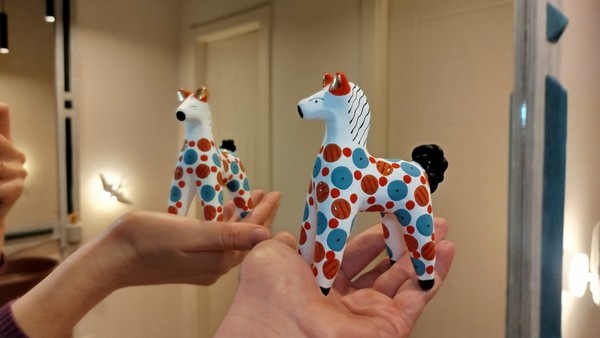 Роспись дымковской лошадки