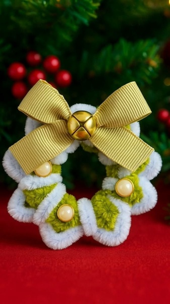 Мастер класс для детей 'Мини рождественский венок'