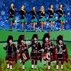 Большое Рождественское Шоу. Оркестр волынщиков City Pipes и ансамбль ирландского танца Celtic Wind