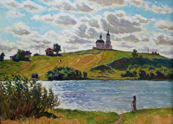 История экспоната «Картина Ю.Ф. Внодченко «У озера»