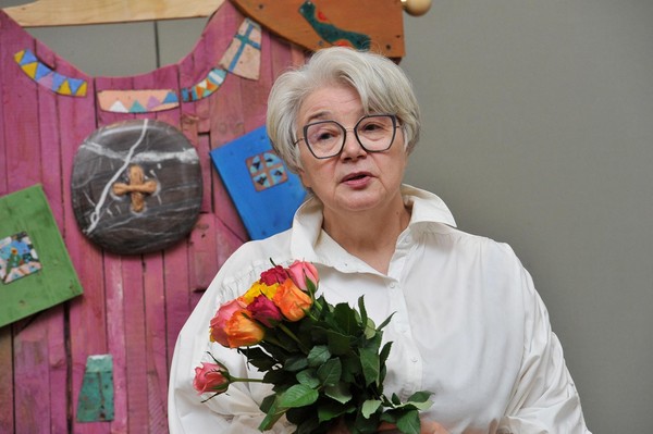 Встреча с Р. А. Лысениной на выставке «Радость моя»