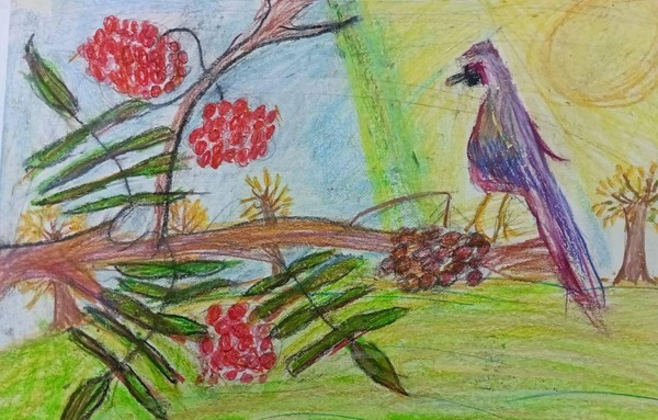 Виртуальная выставка «Птицы и рябина»