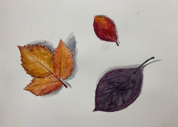 Виртуальная выставка «Этюд осенних листьев»