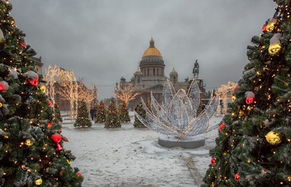 Самые красивые ёлки Петербурга