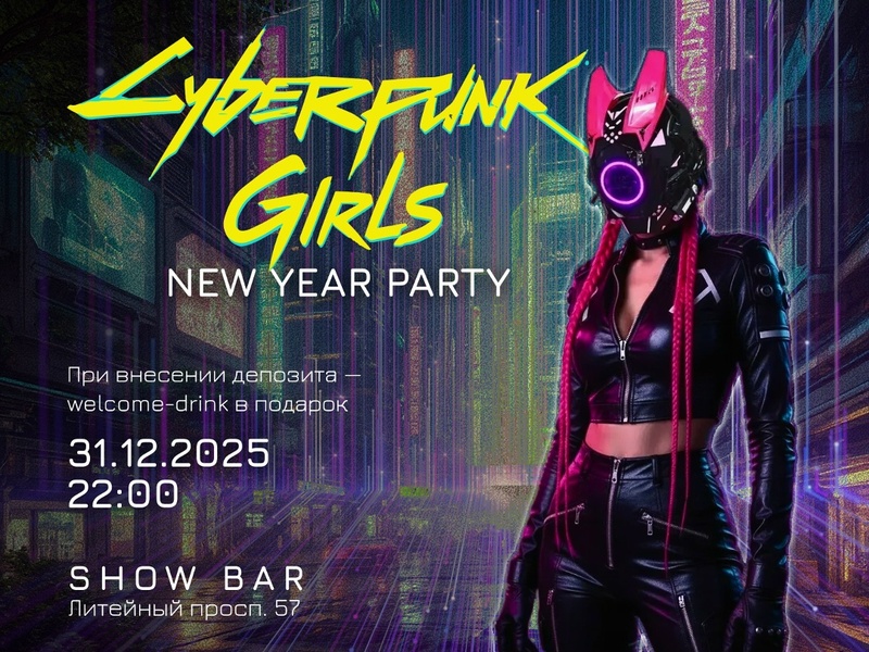 Новогодняя вечеринка Cyberpunk Party